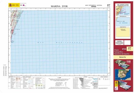 Topografische kaart 617 MT50 Marina D´or | CNIG - Instituto Geográfico Nacional1