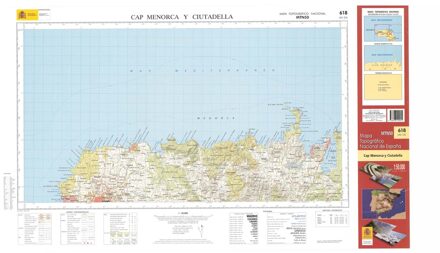 Topografische kaart 618 MT50 Cap Menorca y Ciutadella (Menorca) | CNIG - Instituto Geográfico Nacional1