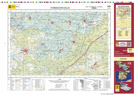 Topografische kaart 622 MT50 Torrejoncillo | CNIG - Instituto Geográfico Nacional1