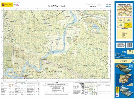Topografische kaart 623-IV La Bazagona | CNIG - Instituto Geográfico Nacional1