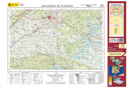 Topografische kaart 623 MT50 Malpartica de Plasencia | CNIG - Instituto Geográfico Nacional1