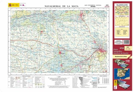Topografische kaart 624 MT50 Navalmoral de la Mata | CNIG - Instituto Geográfico Nacional1