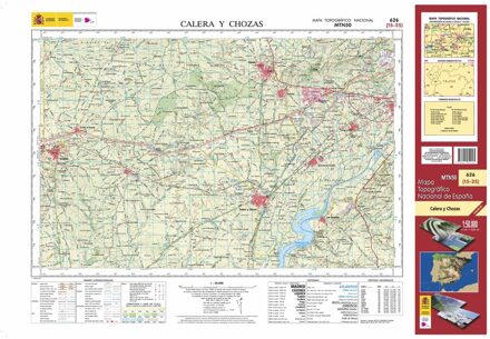 Topografische kaart 626 MT50 Calera y Chozas | CNIG - Instituto Geográfico Nacional1