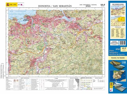Topografische kaart 64-II Donostia - San Sebastián | CNIG - Instituto Geográfico Nacional1