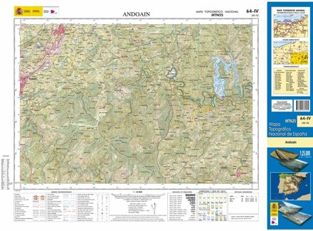 Topografische kaart 64-IV Andoain | CNIG - Instituto Geográfico Nacional1