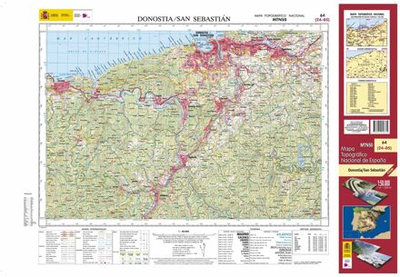 Topografische kaart 64 MT50 Donostia/San Sebastián | CNIG - Instituto Geográfico Nacional1