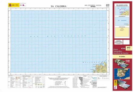 Topografische kaart 643 MT50 Sa Calobra (Mallorca) | CNIG - Instituto Geográfico Nacional1