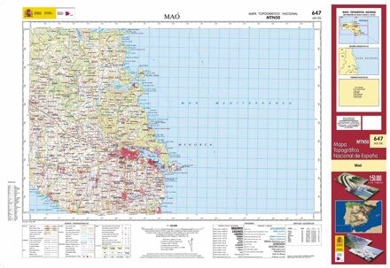 Topografische kaart 647 MT50 Maó (Menorca) | CNIG - Instituto Geográfico Nacional1