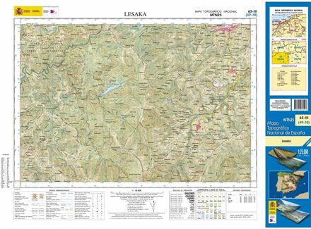 Topografische kaart 65-III Lesaka | CNIG - Instituto Geográfico Nacional1