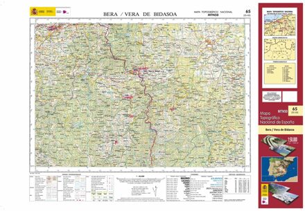 Topografische kaart 65 MT50 Bera/Vera de Bidasoa | CNIG - Instituto Geográfico Nacional1