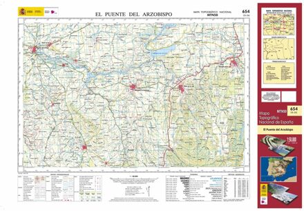 Topografische kaart 654 MT50 El Puente del Arzobispo | CNIG - Instituto Geográfico Nacional1