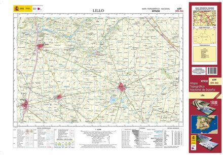 Topografische kaart 659 MT50 Lillo | CNIG - Instituto Geográfico Nacional1
