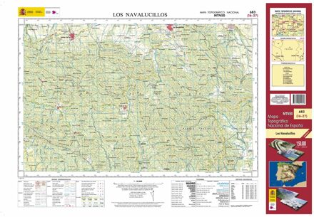 Topografische kaart 683 MT50 Los Navalucillos | CNIG - Instituto Geográfico Nacional1