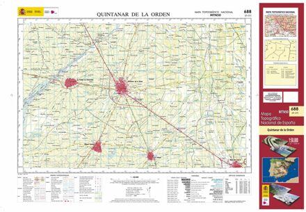Topografische kaart 688 MT50 Quintanar de la Orden | CNIG - Instituto Geográfico Nacional1