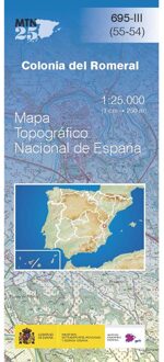 Topografische kaart 695-III Colonia del Romeral | CNIG - Instituto Geográfico Nacional1
