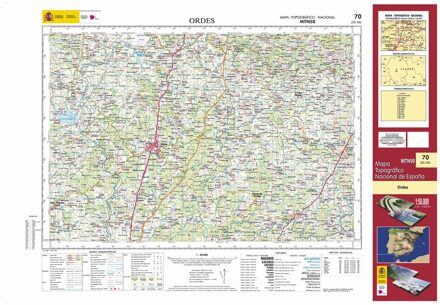Topografische kaart 70 MT50 Ordes | CNIG - Instituto Geográfico Nacional1