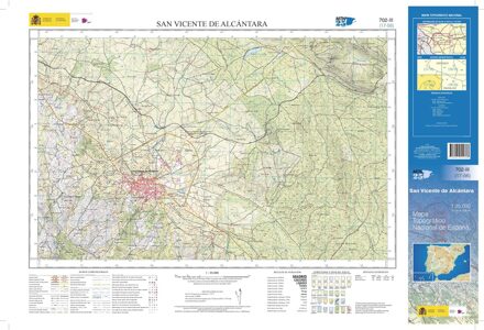 Topografische kaart 702-III San Vicente de Alcántara | CNIG - Instituto Geográfico Nacional1