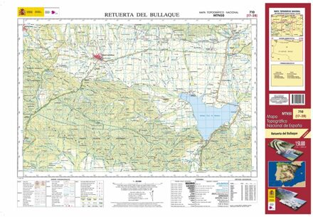 Topografische kaart 710 MT50 Retuerta del Bullaque | CNIG - Instituto Geográfico Nacional1