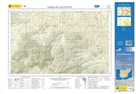 Topografische kaart 712-IV Sierra del Reventón | CNIG - Instituto Geográfico Nacional1