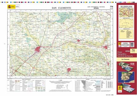 Topografische kaart 716 MT50 San Clemente | CNIG - Instituto Geográfico Nacional1