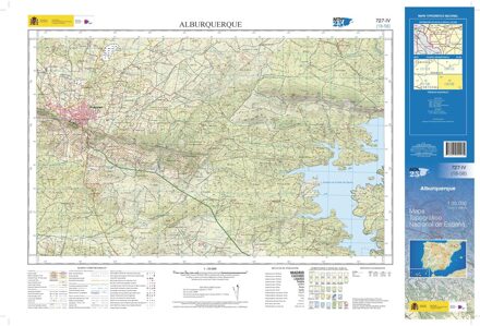 Topografische kaart 727-IV Alburquerque | CNIG - Instituto Geográfico Nacional1
