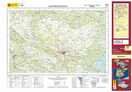 Topografische kaart 727 MT50 Alburquerque | CNIG - Instituto Geográfico Nacional1