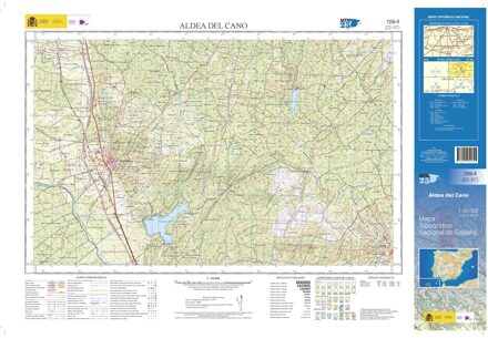 Topografische kaart 729-II Aldea del Cano | CNIG - Instituto Geográfico Nacional1