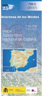 Topografische kaart 733-II Helechosa de los Montes | CNIG - Instituto Geográfico Nacional1