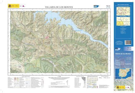 Topografische kaart 734-III Villarta de los Montes | CNIG - Instituto Geográfico Nacional1