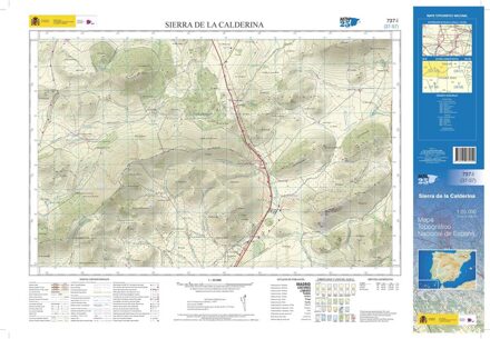 Topografische kaart 737-I Sierra de la Calderina | CNIG - Instituto Geográfico Nacional1