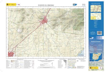 Topografische kaart 737-III Fuente del Fresno | CNIG - Instituto Geográfico Nacional1