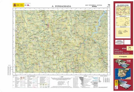 Topografische kaart 74 MT50 A Fonsagrada | CNIG - Instituto Geográfico Nacional1