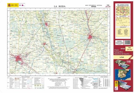 Topografische kaart 742 MT50 La Roda | CNIG - Instituto Geográfico Nacional1