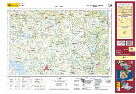 Topografische kaart 750 MT50 Bótoa | CNIG - Instituto Geográfico Nacional1