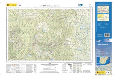 Topografische kaart 753-I Sierra del Saltillo | CNIG - Instituto Geográfico Nacional