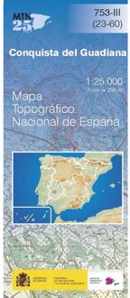 Topografische kaart 753-III Conquista del Guadiana | CNIG - Instituto Geográfico Nacional1