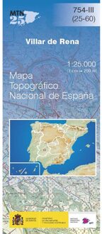 Topografische kaart 754-III Villar de Rena | CNIG - Instituto Geográfico Nacional1