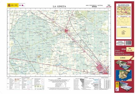Topografische kaart 765 MT50 La Gineta | CNIG - Instituto Geográfico Nacional1
