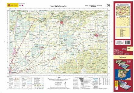 Topografische kaart 766 MT50 Valdeganga | CNIG - Instituto Geográfico Nacional1