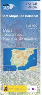Topografische kaart 772-IV/II Sant Miquel de Balansat (Ibiza) | CNIG - Instituto Geográfico Nacional