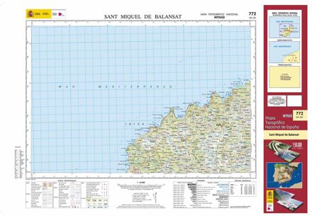 Topografische kaart 772 MT50 Sant Miquel de Balansat (Ibiza) | CNIG - Instituto Geográfico Nacional1
