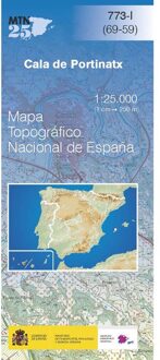 Topografische kaart 773-I Cala de Portinatx (Ibiza) | CNIG - Instituto Geográfico Nacional
