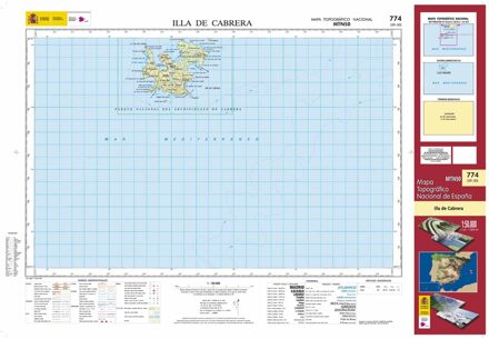 Topografische kaart 774 MT50 Ila de Cabrera (Mallorca) | CNIG - Instituto Geográfico Nacional1