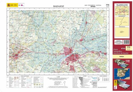 Topografische kaart 775 MT50 Badajoz | CNIG - Instituto Geográfico Nacional1