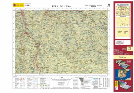 Topografische kaart 78 MT50 Pola de Lena | CNIG - Instituto Geográfico Nacional1