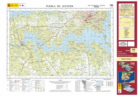 Topografische kaart 780 MT50 Puebla de Alcocer | CNIG - Instituto Geográfico Nacional1
