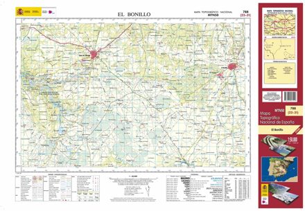 Topografische kaart 788 MT50 El Bonillo | CNIG - Instituto Geográfico Nacional1
