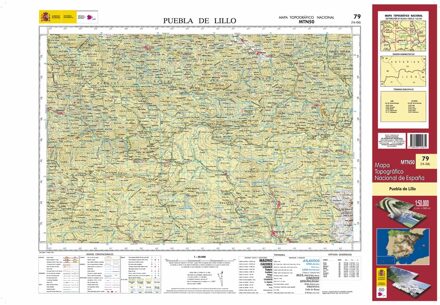 Topografische kaart 79 MT50 Puebla de Lillo | CNIG - Instituto Geográfico Nacional1