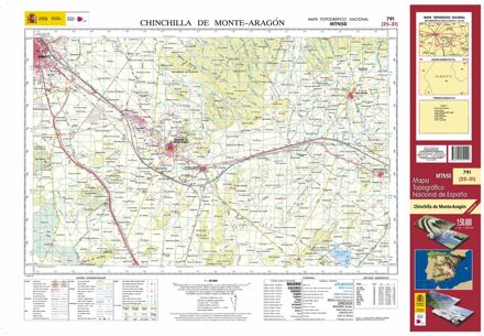 Topografische kaart 791 MT50 Chinchilla de Monte Aragón | CNIG - Instituto Geográfico Nacional1