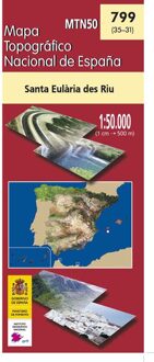 Topografische kaart 799 MT50 Santa Eulalia del Río (Ibiza) | CNIG - Instituto Geográfico Nacional